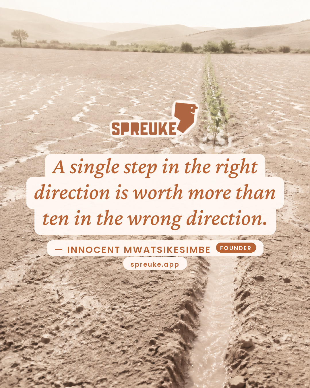 A single step in the right direction is worth more than…