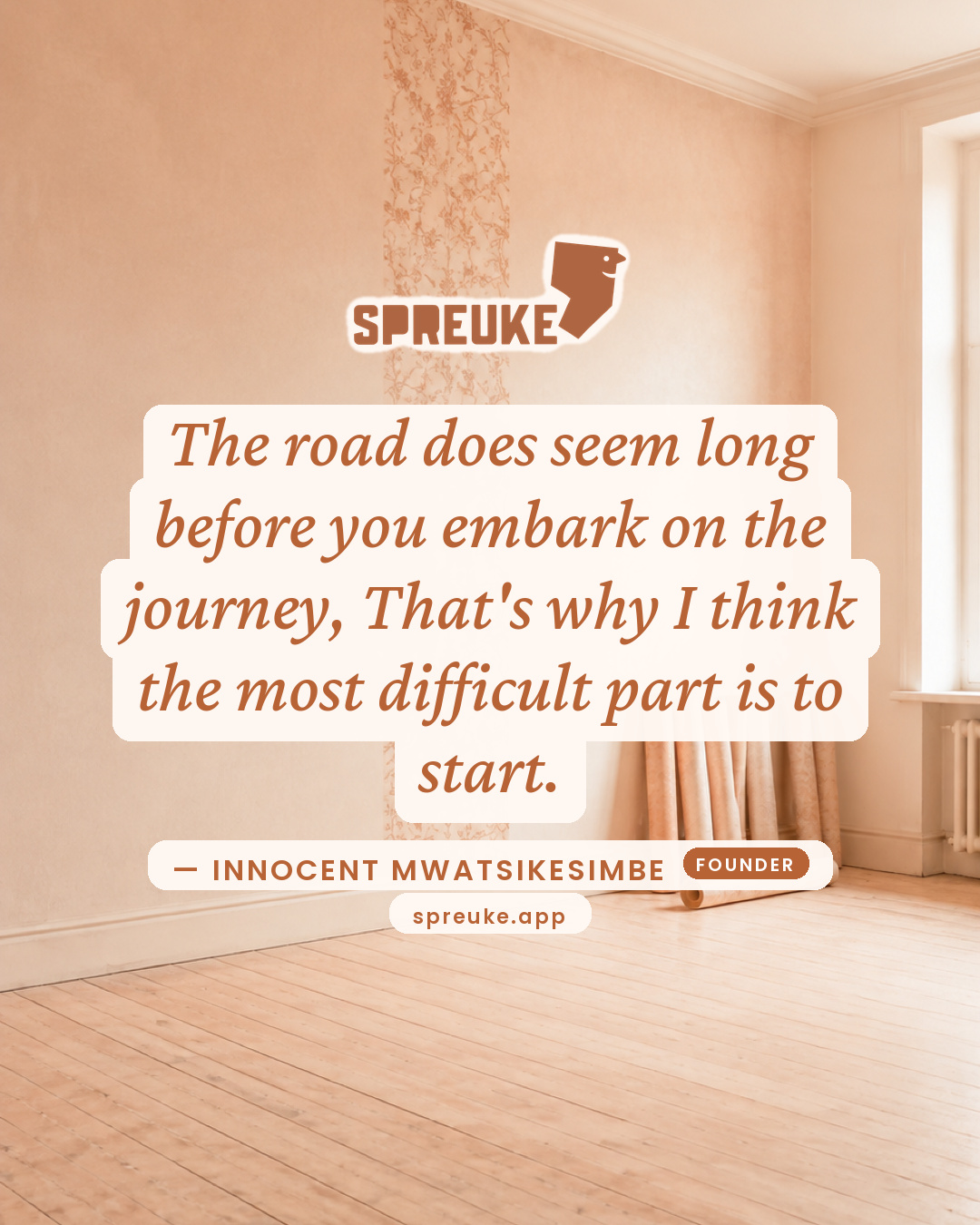 The road does seem long before you embark on the journey,