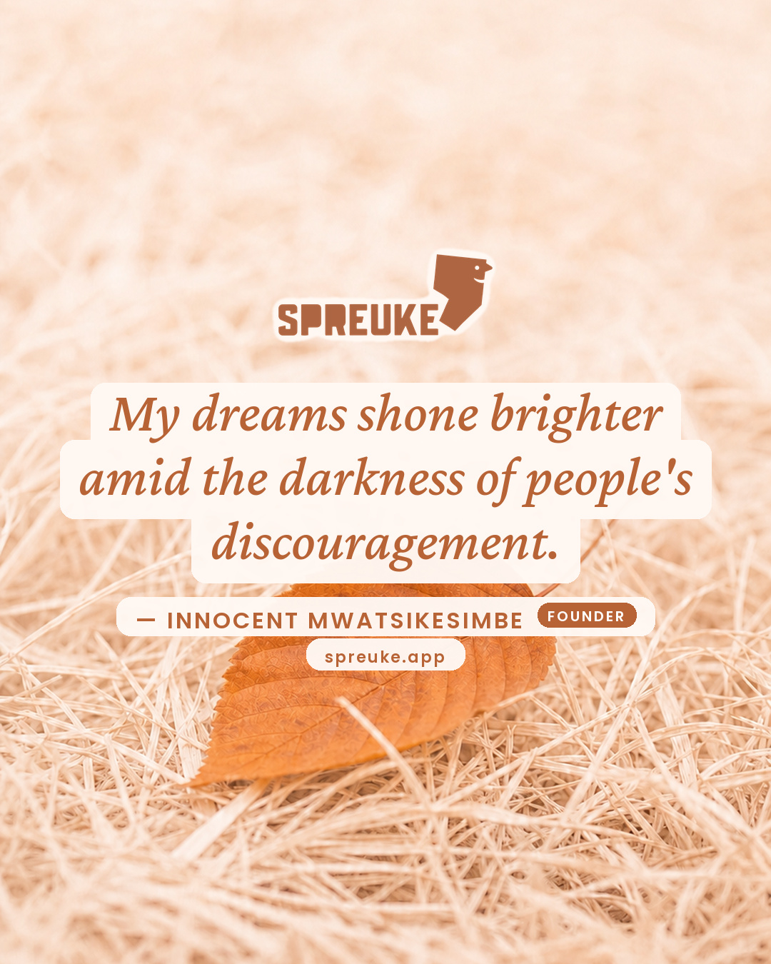 My dreams shone brighter amid the darkness of people's…