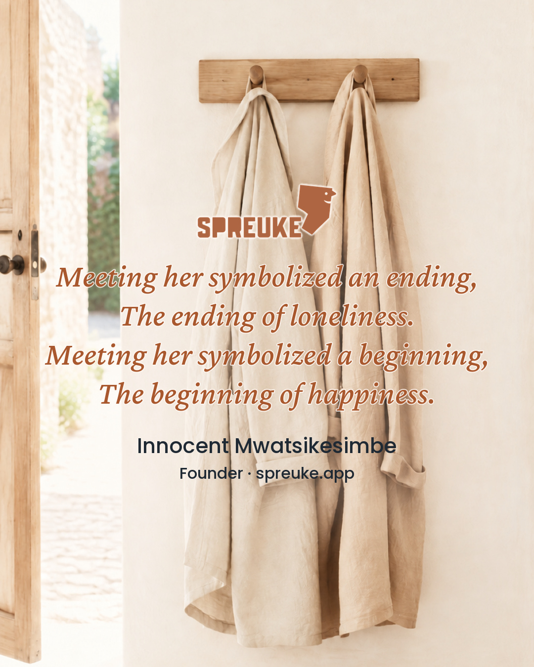 Meeting her symbolized an ending,