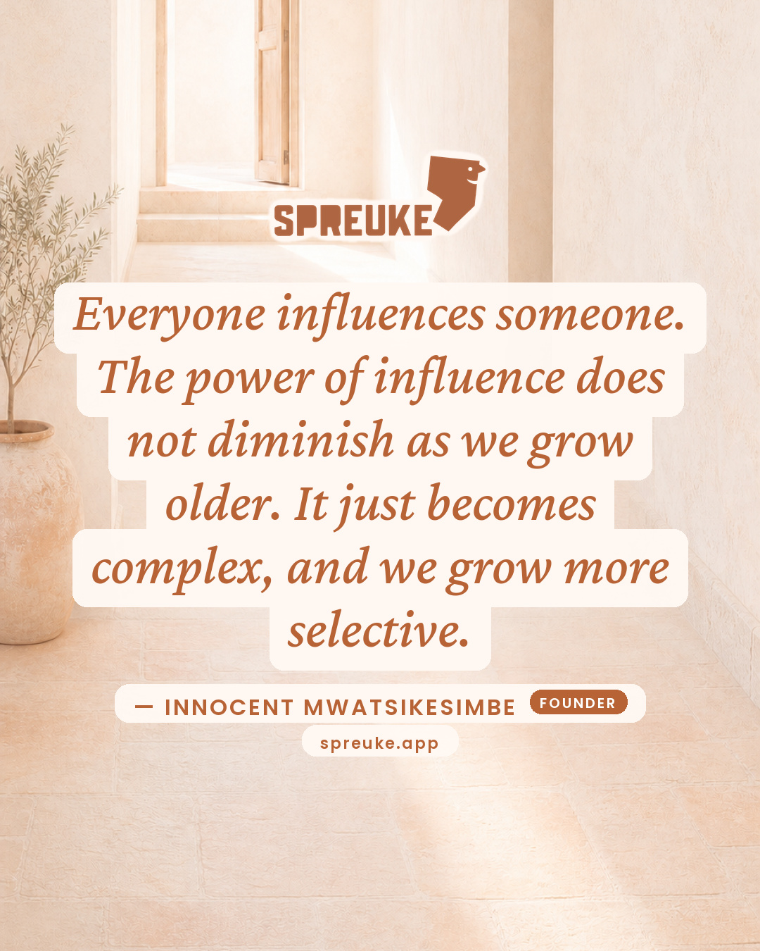 Everyone influences someone. The power of influence does…