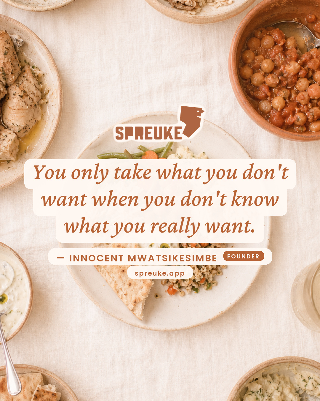 You only take what you don't want when you don't know what…