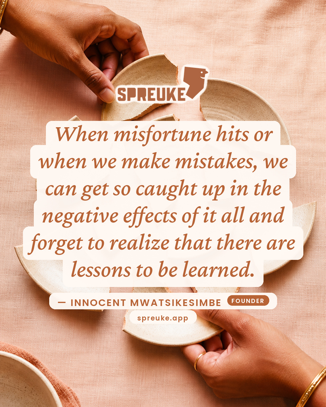 When misfortune hits or when we make mistakes, we can get…