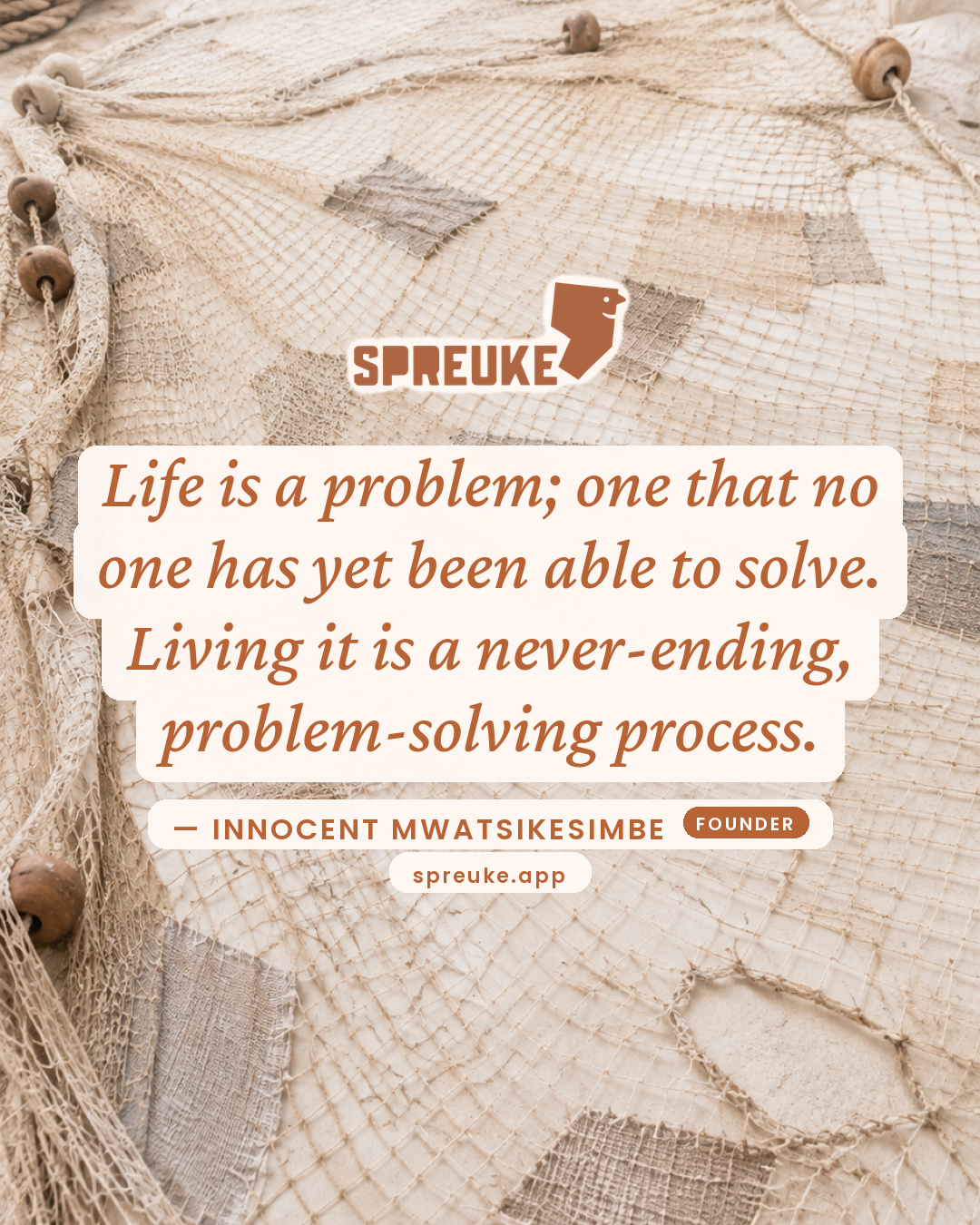 Life is a problem; one that no one has yet been able to…