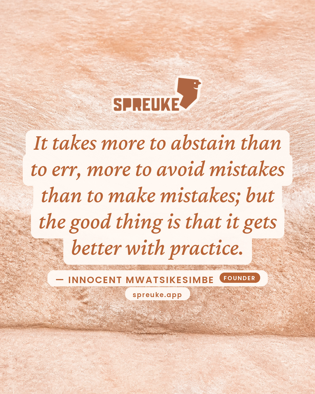 It takes more to abstain than to err, more to avoid…