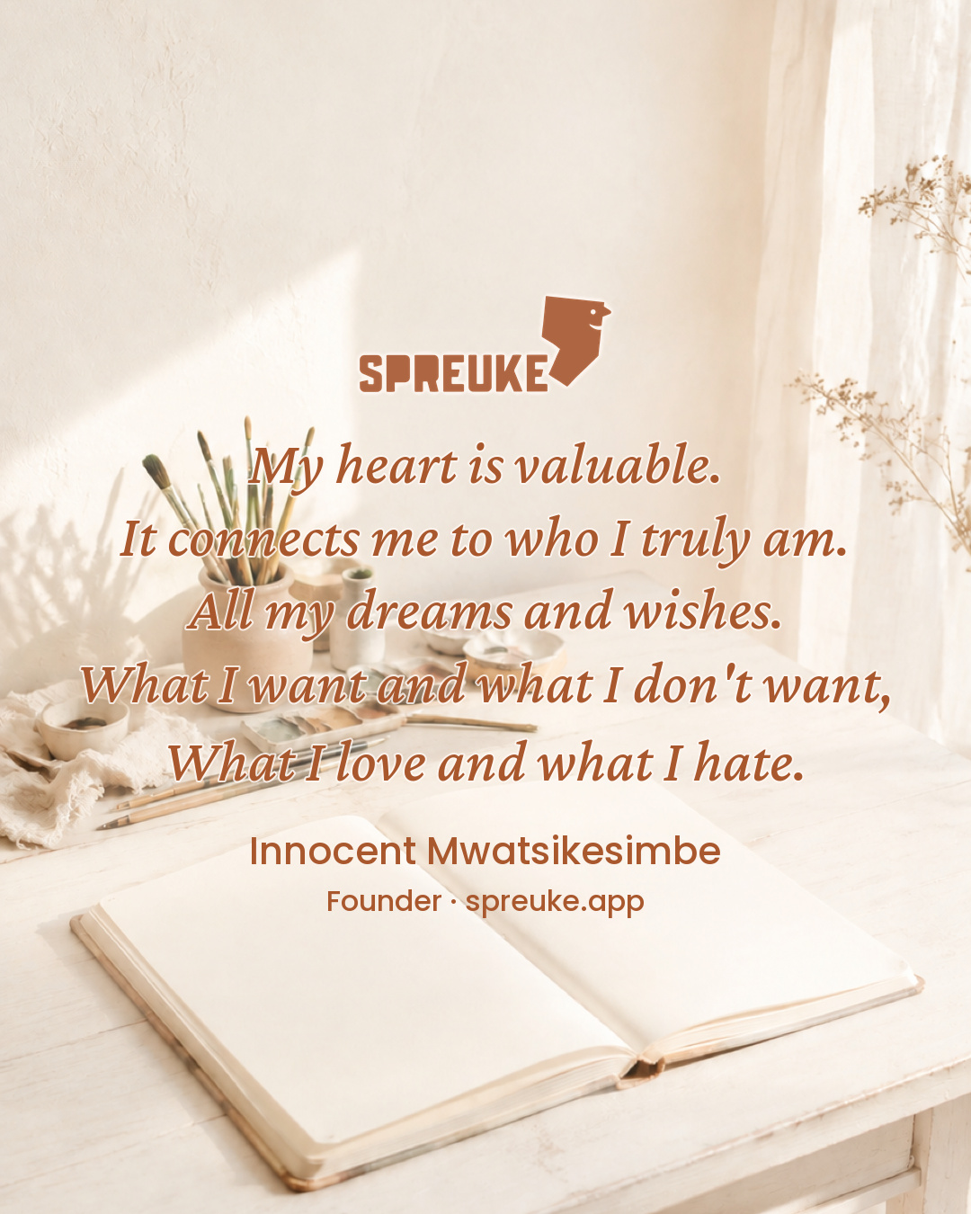 My heart is valuable.