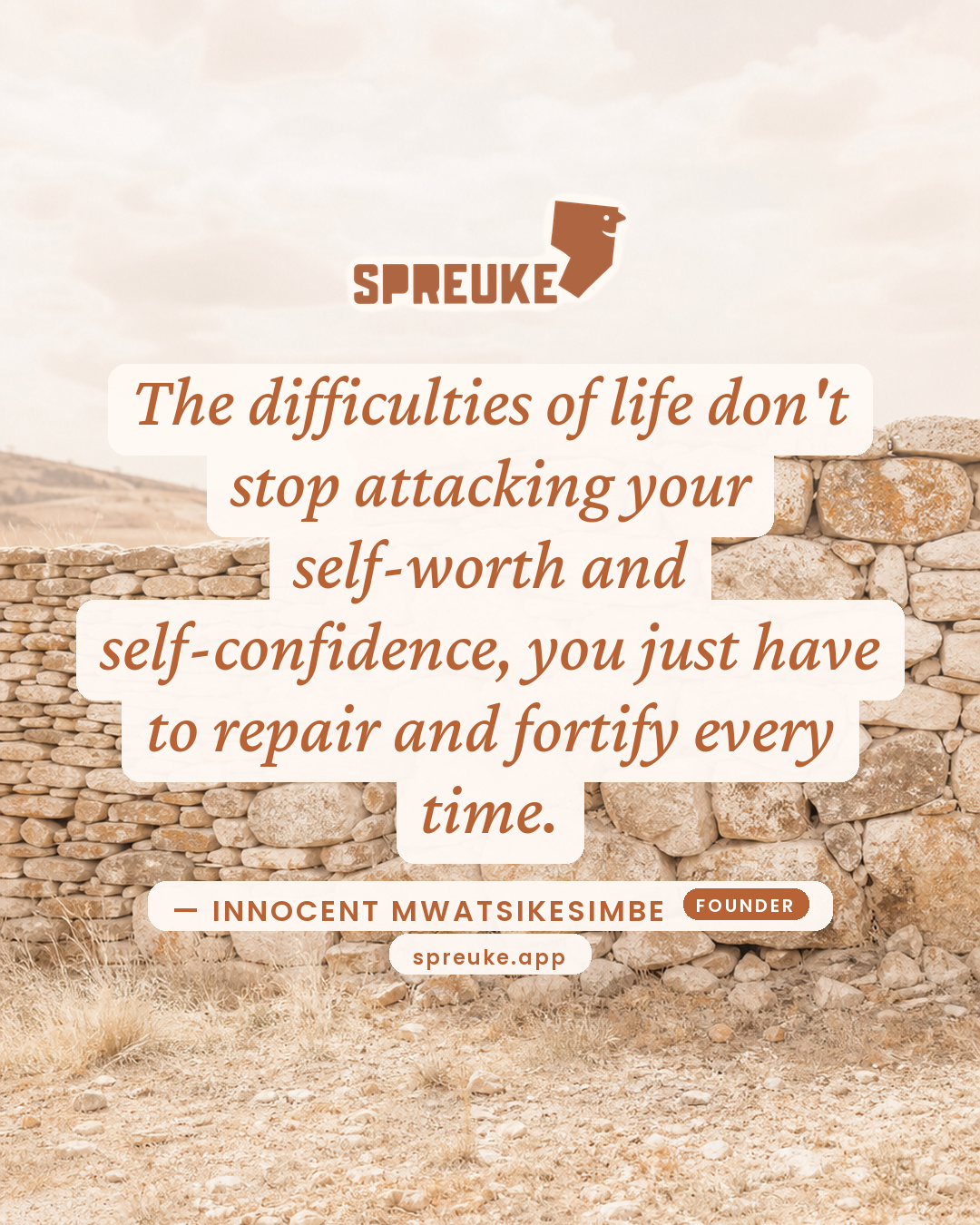 The difficulties of life don't stop attacking your…
