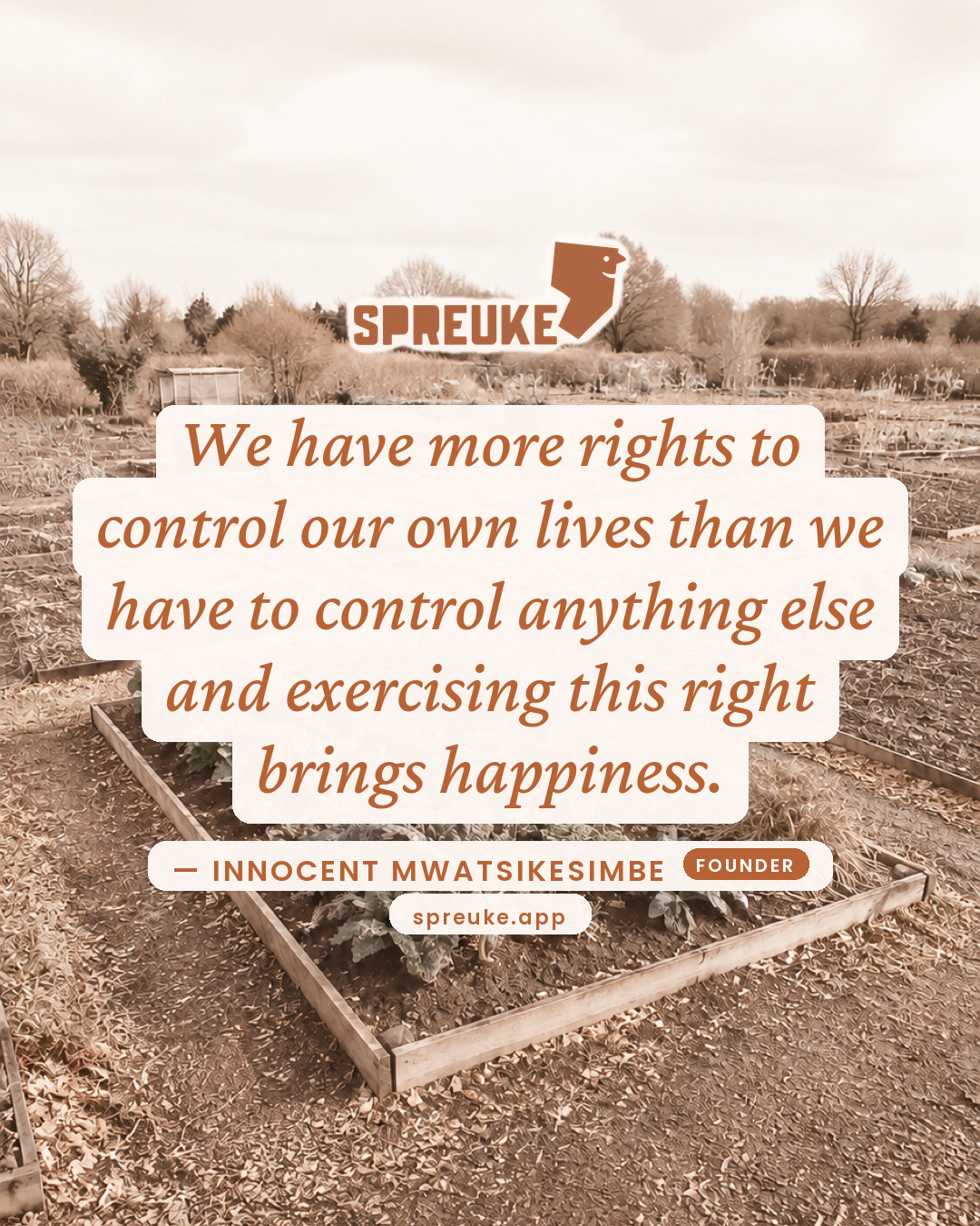 We have more rights to control our own lives than we have…